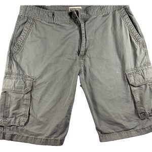 Cargo Shorts Mens Field & Forest 38 Gray Cotton Utility Multi Pocket Hiking